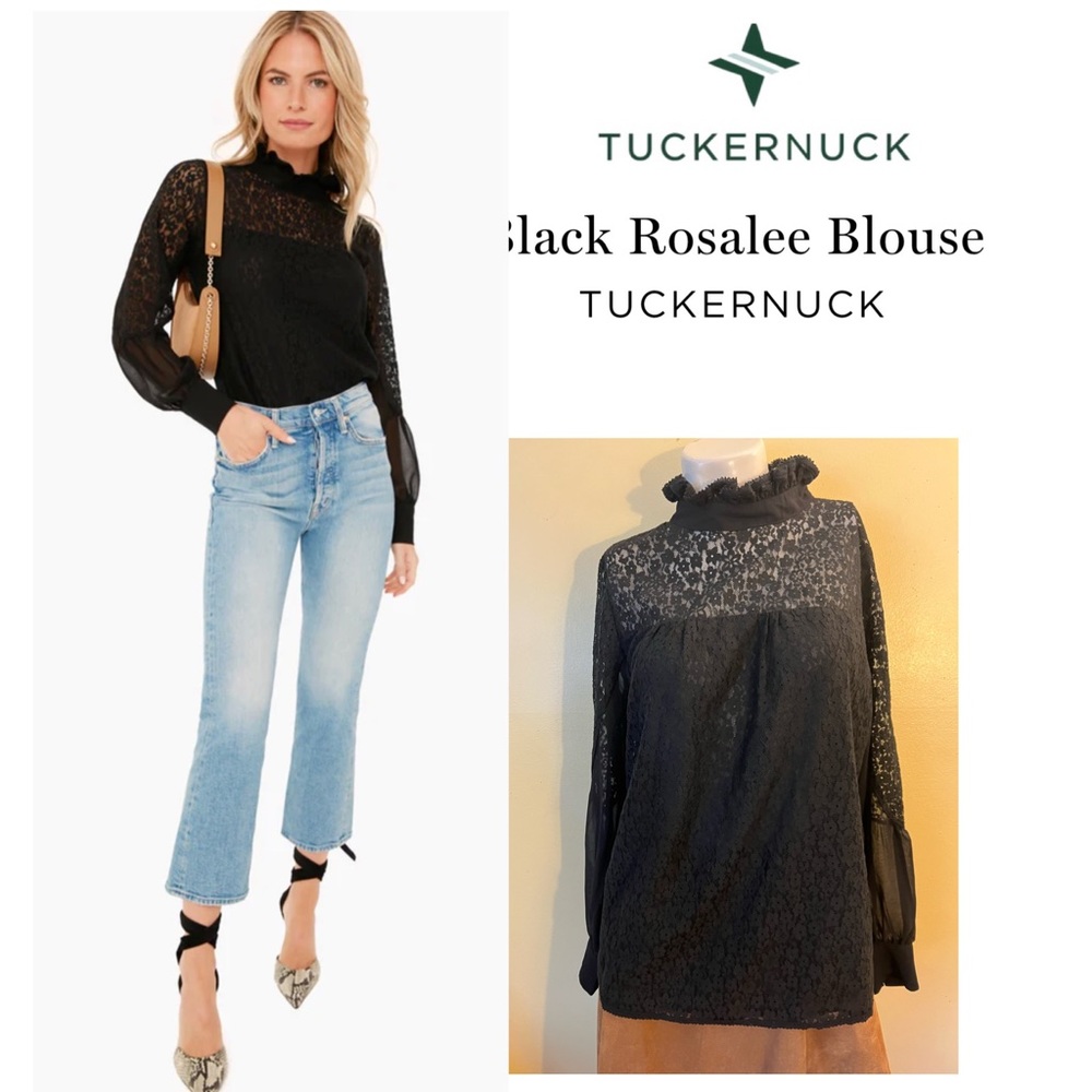TUCKERNUCK Like New Black Rosalee Blouse. The not so basic black blouse.